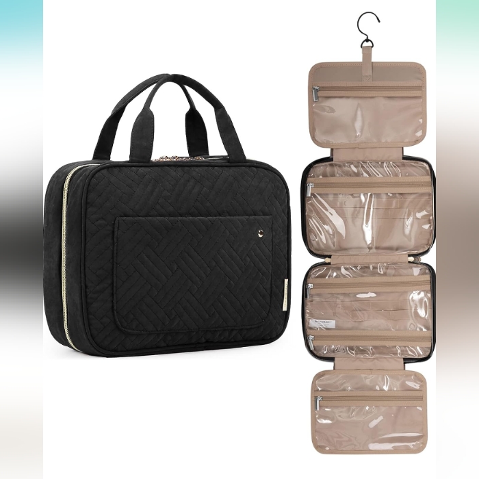 Bagsmart Toiletry Bag Travel Bag With Hanging Hook